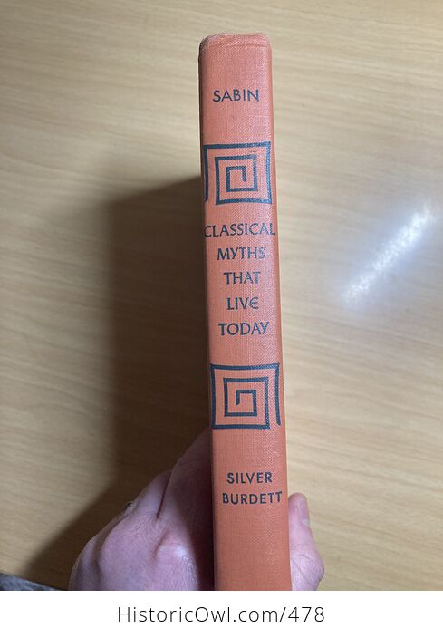 Classical Myths That Live Today Vintage Book by Frances E Sabin and Ralph V D Magoffin C1958 - #2JBMTalp0VE-2