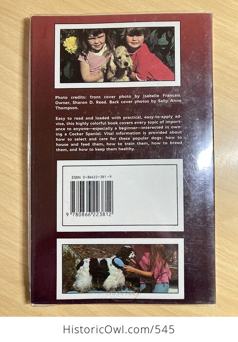 Cocker Spaniels a Complete Introduction Book by Anna Katherine Nicholas C1987 - #zcr4w0Ntf4w-2