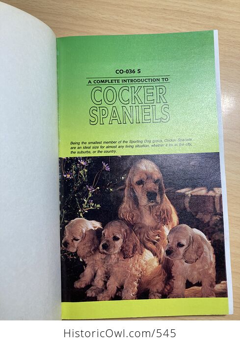Cocker Spaniels a Complete Introduction Book by Anna Katherine Nicholas C1987 - #zcr4w0Ntf4w-4