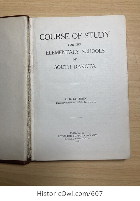 Course of Study for the Elementary Schools of South Dakota Book - #mP2asGhaCAQ-3