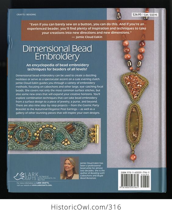 Dimensional Bead Embroidery a Reference Guide to Techniques Book by Jamie Cloud Eakin C2011 - #4gTjm3qhy84-2