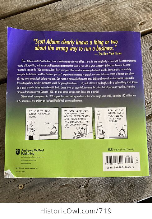 Dont Step in the Leadership a Dilbert Book by Scott Adams C1999 - #eOj1k3oZtA0-2