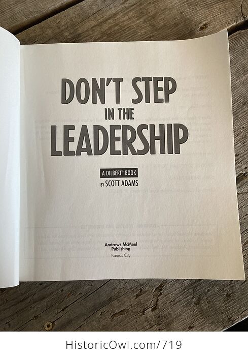 Dont Step in the Leadership a Dilbert Book by Scott Adams C1999 - #eOj1k3oZtA0-3