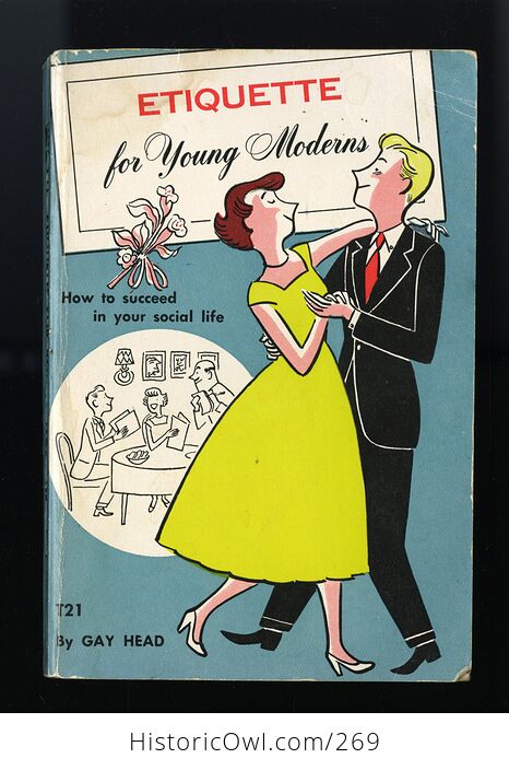 Etiquette for Young Moderns How to Succeed in Your Social Life Vintage Illustrated Book by Gay Head C1956 - #FrPqlFtG8Xk-1