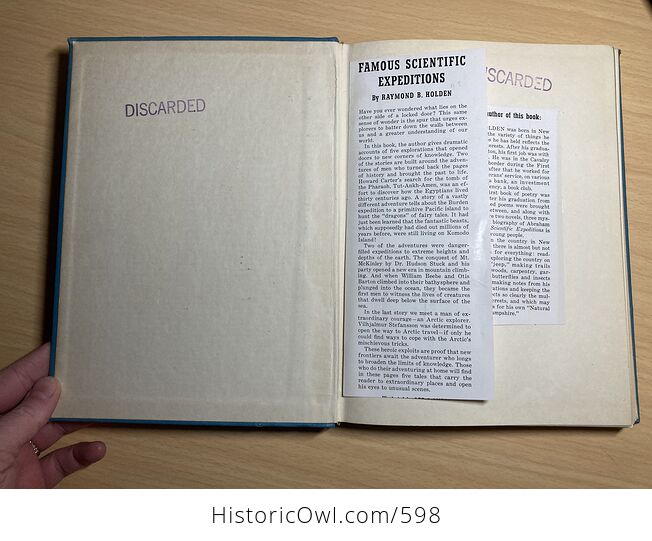 Famous Scientific Expeditions Book by Raymond Holden C1955 - #5q7GC2CwrCE-3