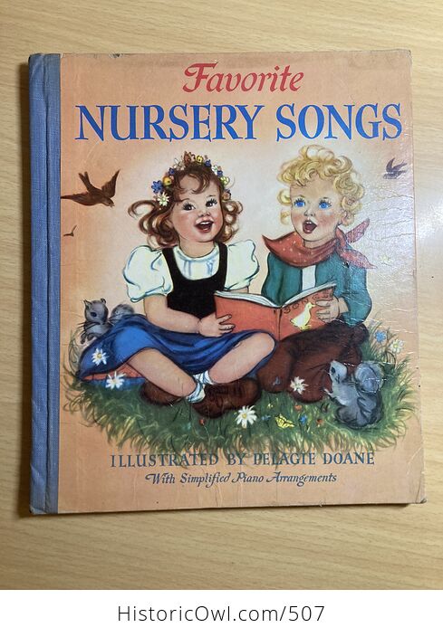Favorite Nursery Songs Vintage Book by Pelagie Doane C1941 - #8Tx435azB9E-1