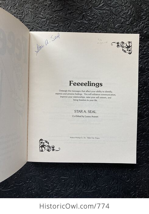 Feeeelings Paperback Book by Star a Seal C1995 - #ytSFT0APtZo-3
