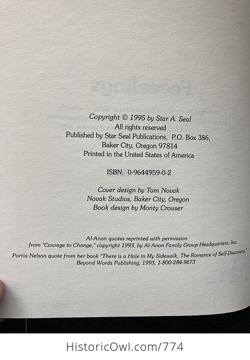 Feeeelings Paperback Book by Star a Seal C1995 - #ytSFT0APtZo-4