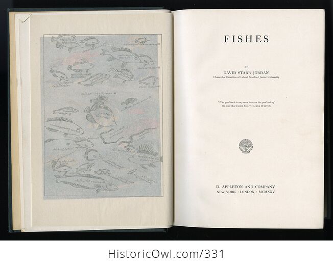 Fishes Book by David Starr Jordan C1925 - #mrkFhL7Yu2o-4