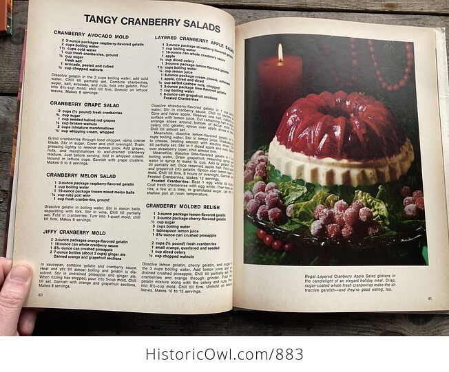 Five Seasons Cranberry Book with Recipes C1971 - #nsHkObpt1cc-11