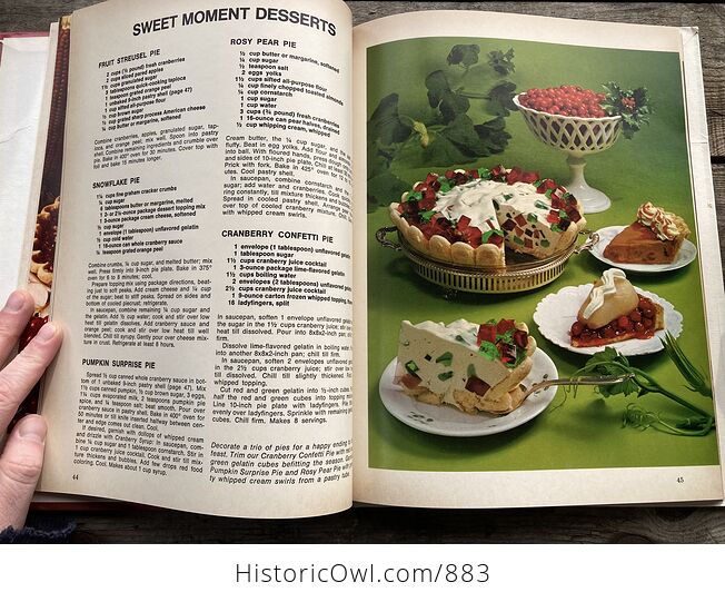 Five Seasons Cranberry Book with Recipes C1971 - #nsHkObpt1cc-12