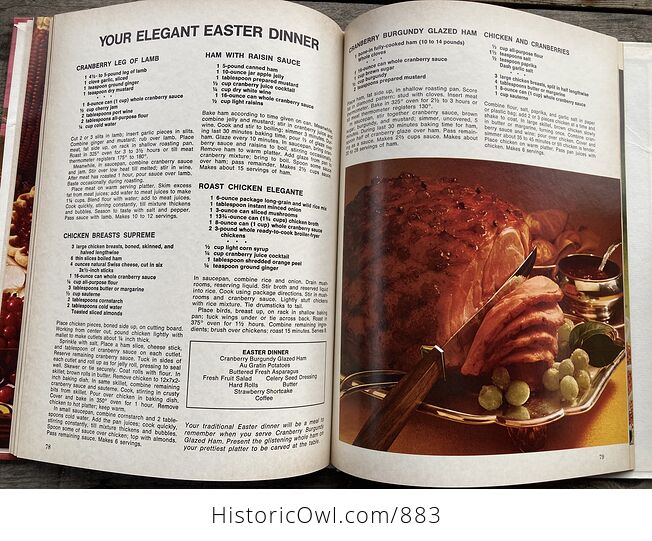 Five Seasons Cranberry Book with Recipes C1971 - #nsHkObpt1cc-14