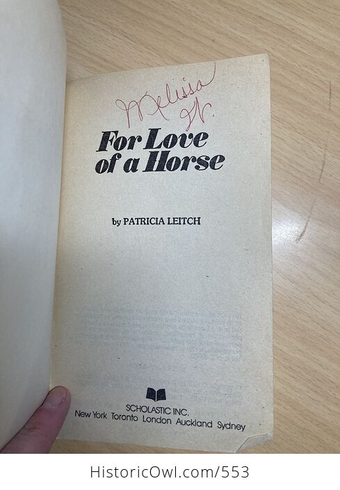For the Love of a Horse Paperback Book by Patricia Leitch C1976 - #vkl9vYenDVc-3