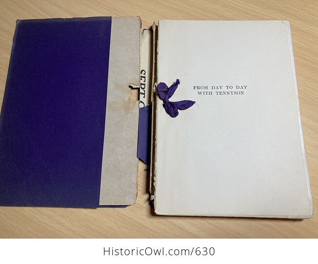 From Day to Day with Tennyson Compiled by Leroy H Westley C1910 - #kTo2dwY7ato-4