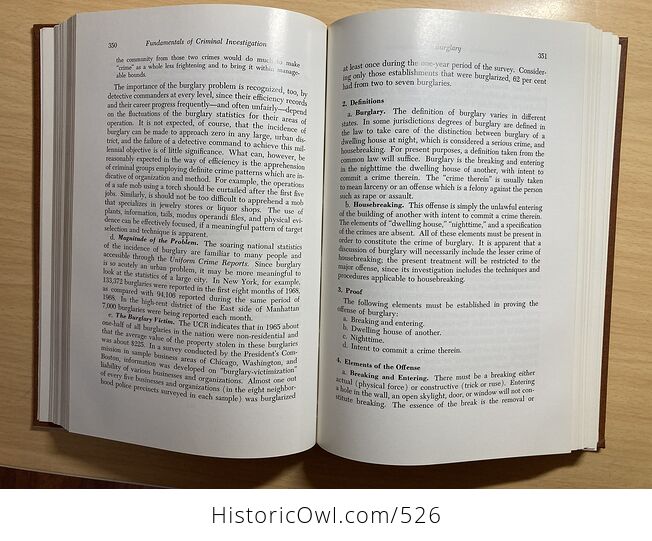 Fundamentals of Criminal Investigation Book by Charles Ohara C1970 - #fPKPwtYU0Os-9