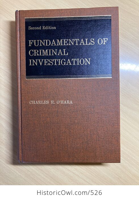 Fundamentals of Criminal Investigation Book by Charles Ohara C1970 - #fPKPwtYU0Os-1