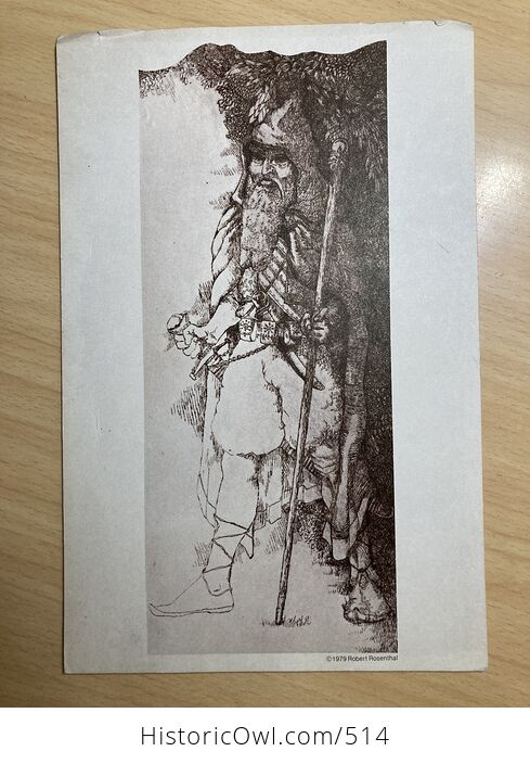 Gandalf the Grey the Wizard Before His Imprisonment by Saruman Postcard by Robert Rosenthal C1979 - #mLKOcCbSUdQ-1