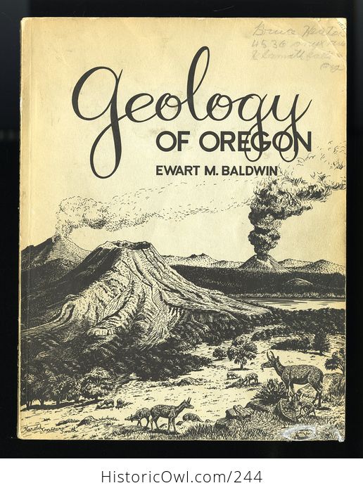Geology of Oregon Vintage Book by Ewart M Baldwin C 1959 - #hVQyRjvYpqI-1