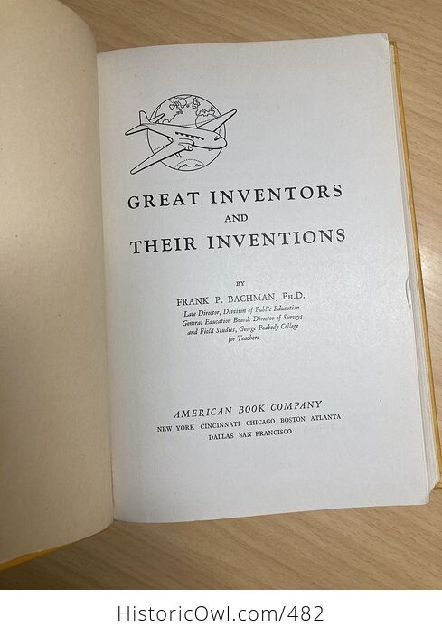 Great Inventors and Their Inventions Vintage Book by Frank P Bachman C1941 - #zTKfEvxkkTU-2