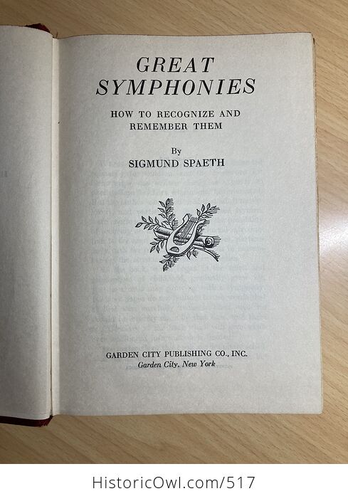 Great Symphonies How to Recognize and Remember Them Book by Sigmund Spaeth C1936 - #tbcDyJNT6HU-5