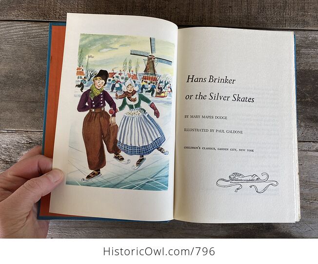 Hans Brinker or the Silver Skates Illustrated Book by Mary Mapes Dodge Childrens Classics C1954 - #u6ydXAlncT8-8