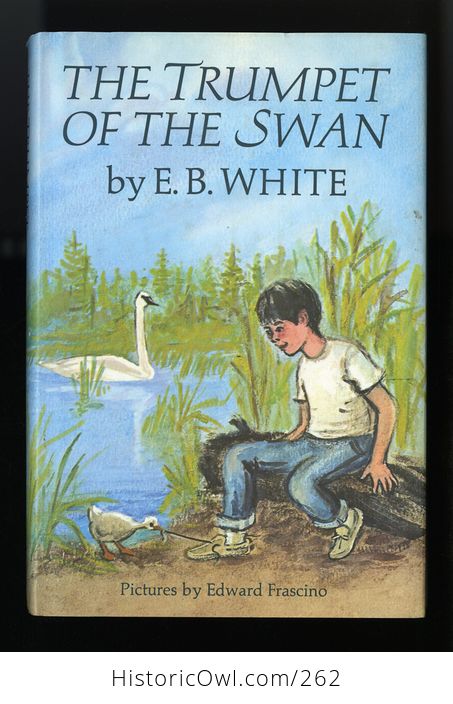 Hardcover Book the Trumpet of the Swan by Eb White C1970 - #pCAy1kRc7zQ-1