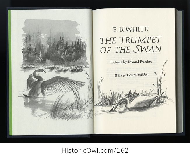 Hardcover Book the Trumpet of the Swan by Eb White C1970 - #pCAy1kRc7zQ-2