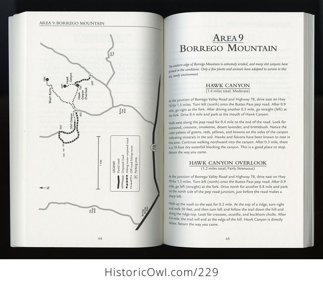 Hiking in Anza Borrego Desert over 100 Half Day Hikes Book by Robin Halford C2005 - #almv4rPZFGU-7