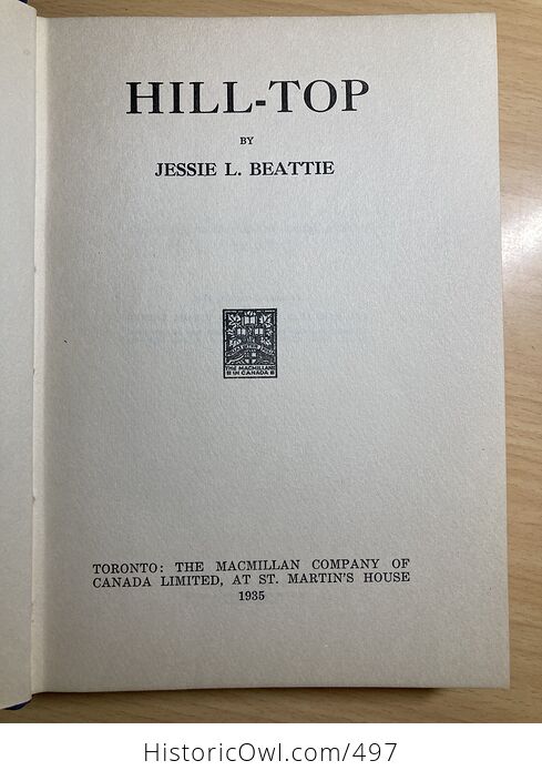 Hill Top Vintage Book by Jessie L Beattie C1935 - #0bnnihmUFIo-5