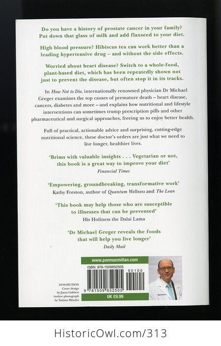 How Not to Die Book by Michael Greger C2015 - #r16JPJ6XTiM-2