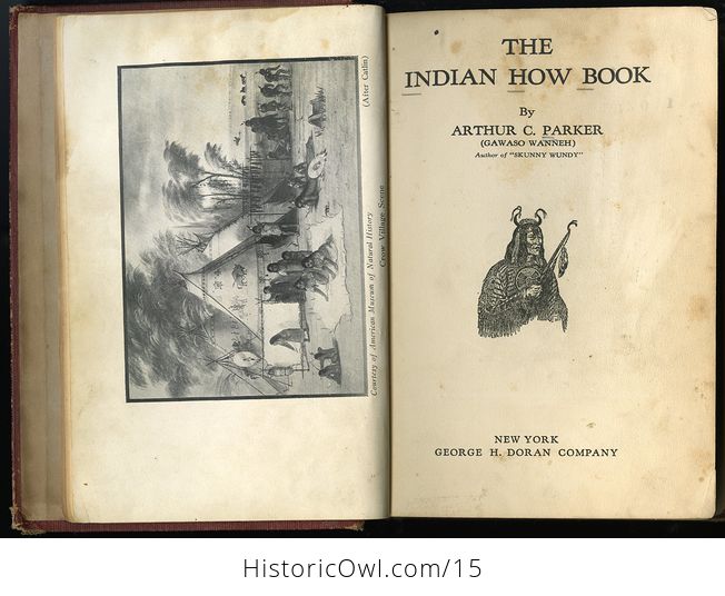Illustrated Vintage Indian How Book by Arthur C Parker C 1927 - #1QPuVh3lLQI-5