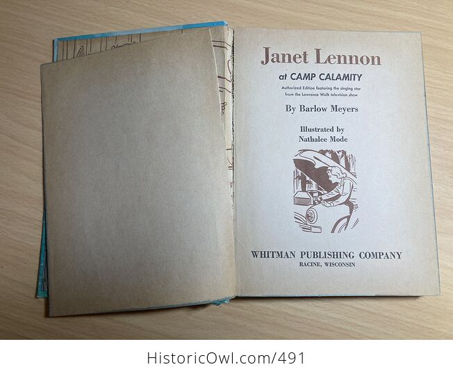 Janet Lennon at Camp Calamity Vintage Book by Barlow Meyers Whitman Publishing Company C1962 - #NWNNYEZNaso-4