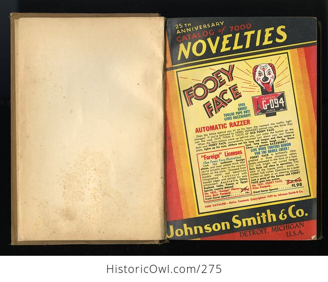 Johnson Smith Co Catalogue of Novelties De Luxe Edition Vintage Illustrated Book - #moZcPADI8sE-3