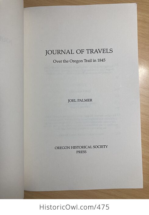 Journal of Travels over the Oregon Trail in 1845 by Joel Palmer C1993 - #8xuhIUkhQA0-3