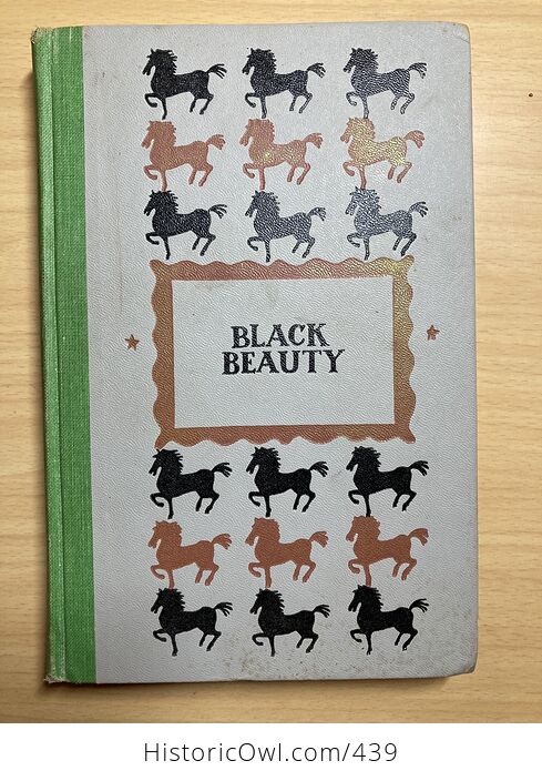 Junior Deluxe Editions Vintage Book Black Beauty the Autobiography of a Horse by Anna Sewell Illustrated by Walter Seaton Cmcmliv 1954 - #1rkhmiEfNCQ-1