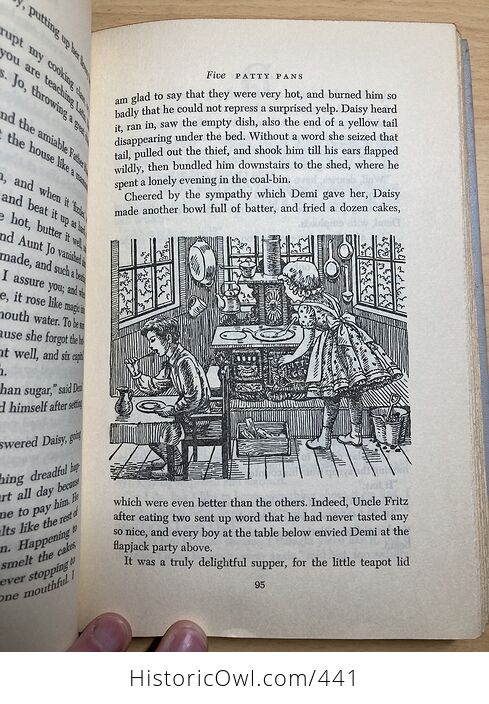 Junior Deluxe Editions Vintage Book Little Men Life at Plumfield with Jos Boys by Louisa May Alcott Illustrated by Ruth Ives Cmcmlv 1955 - #H9QUqQoJB5A-6