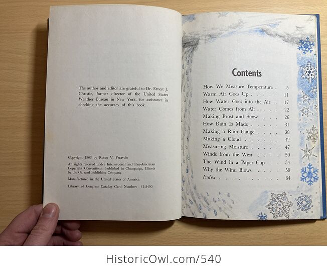 Junior Science Book of Weather Experiments by Rocco V Feravolo C1963 - #fd532HYXyWs-5