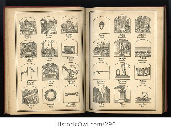 Kantners Illustrated Book of Objects and Self Educator Containing 2051 Engravings with Explanations in English and German C1896 - #UTmRvHbgke4-6