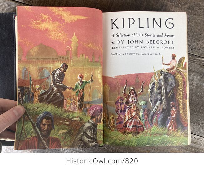 Kipling a Selection of His Stories and Poems by John Beecroft Doubleday C1956 - #PgffcYnXR3c-4