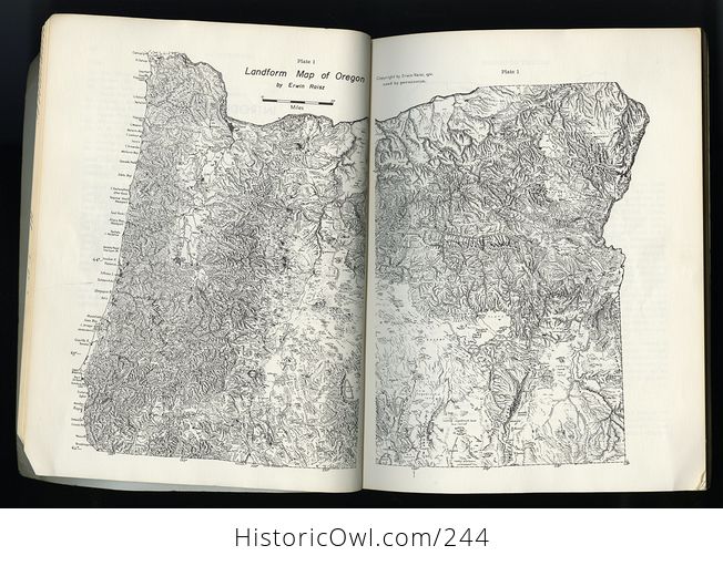 Landform Map of Oregon - #hVQyRjvYpqI-7