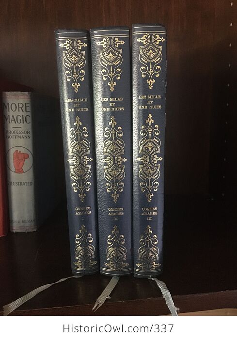 Les Mille Et Une Nuits Contes Arabes Traduits Par Galland 3 Volume Set of the Thousand and One Nights in French - #ISCpnTAxL9s-1