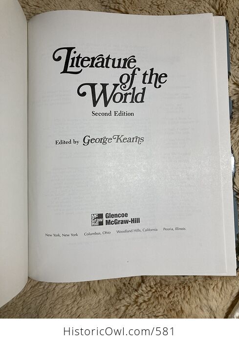 Literature of the World Book by George Kearns C1974 - #If1o8sKP1EM-4
