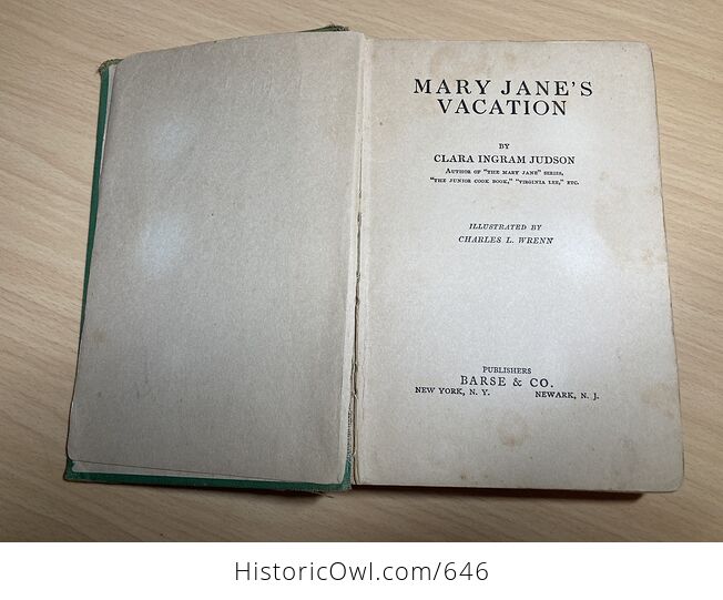 Mary Janes Vacation Antique Book by Clara Ingram Judson C1927 - #NyhYZZZUPpM-5