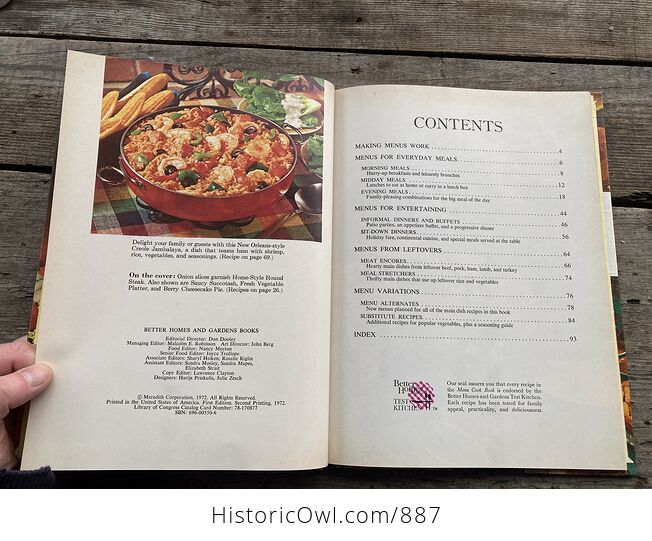 Menu Cook Book by Better Homes and Gardens C1972 - #Sdx7IqpcHm4-2