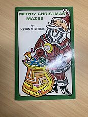 Merry Christmas Mazes Book by Myron M Morris C1992 #2hMiHMIo5n8