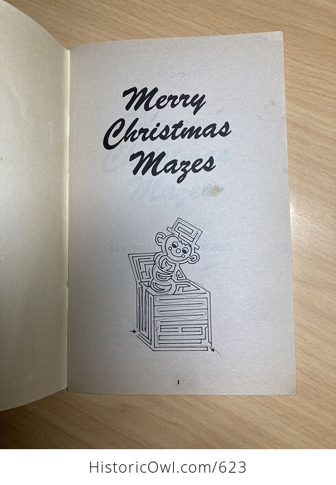 Merry Christmas Mazes Book by Myron M Morris C1992 - #2hMiHMIo5n8-2