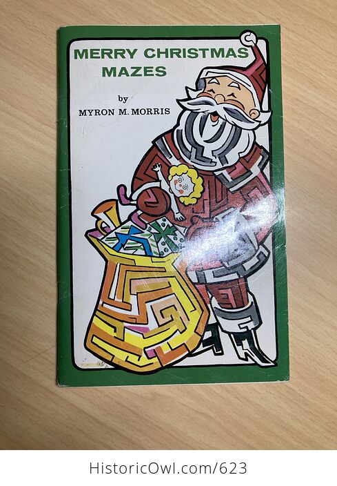 Merry Christmas Mazes Book by Myron M Morris C1992 - #2hMiHMIo5n8-1