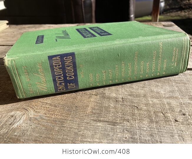 Meta Givens Modern Encyclopedia of Cooking Volume Ii Vintage Book Copyright 1949 - #tmNSSePtqdk-2