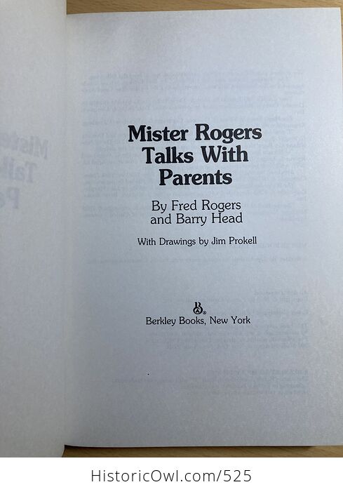 Mister Rogers Talks with Parents Rare Hardcover Book C1983 - #NwXWIOUZSZ4-6