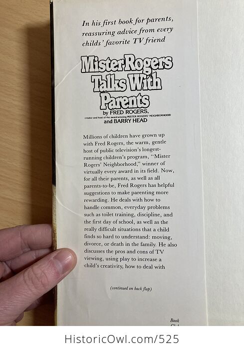 Mister Rogers Talks with Parents Rare Hardcover Book C1983 - #NwXWIOUZSZ4-3